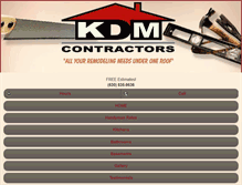 Tablet Screenshot of kdmcontractors.com